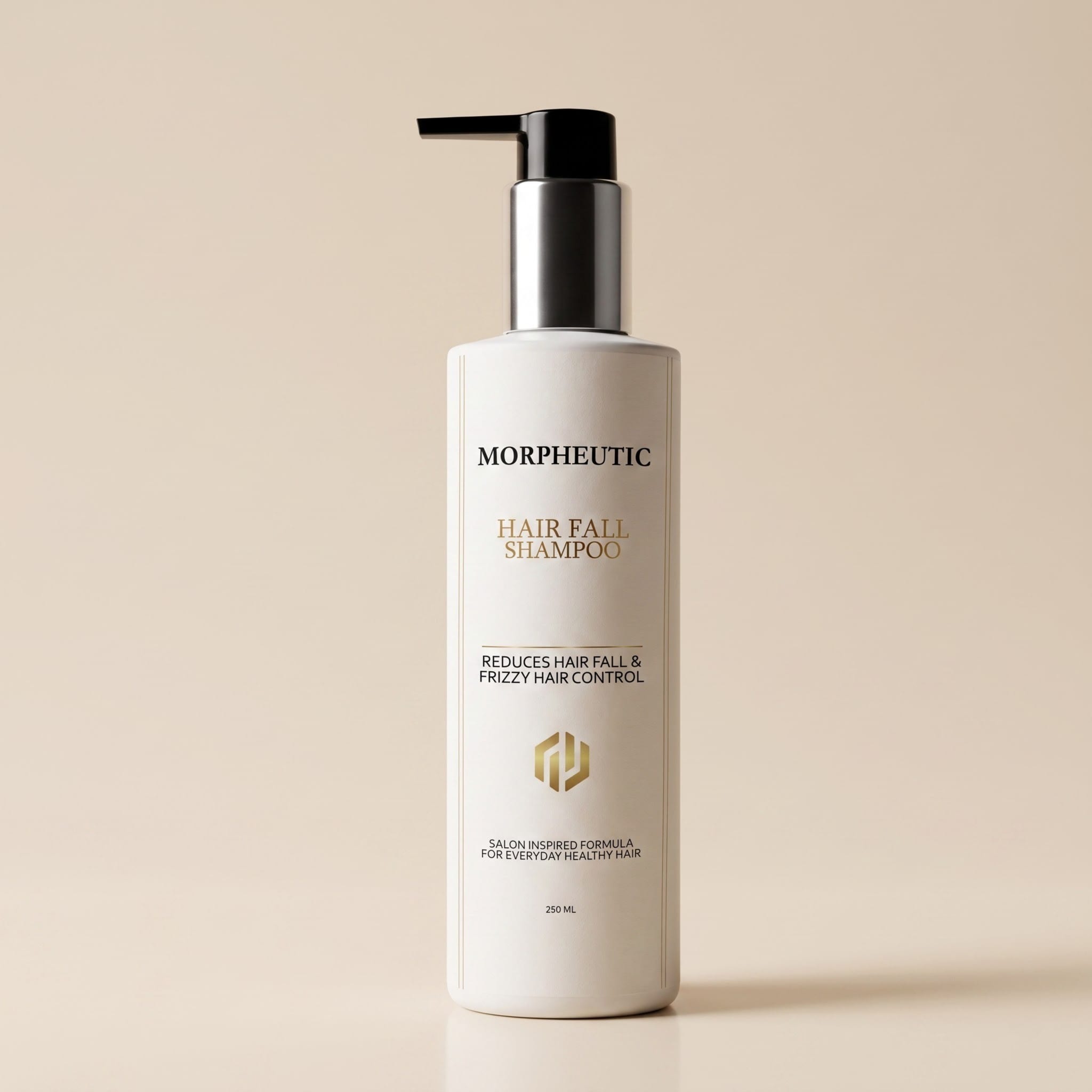 Morpheutic Hair Fall Shampoo bottle, studio shot